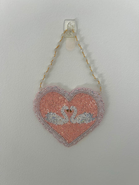 Swan Hearts Wall Hanging