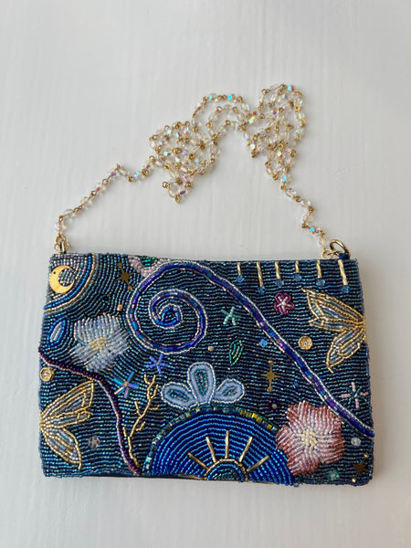 Midnight Sky Beaded Purse