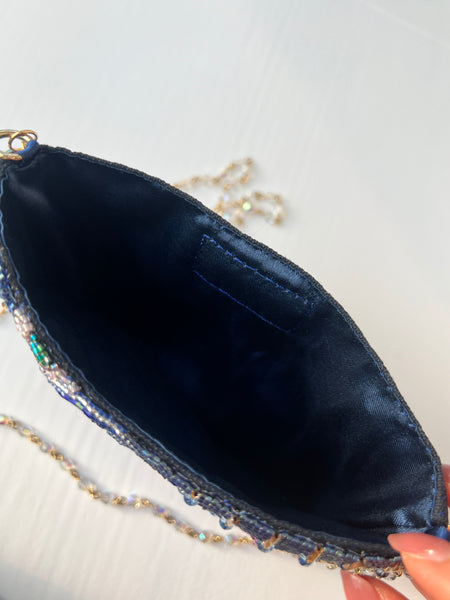 Midnight Sky Beaded Purse