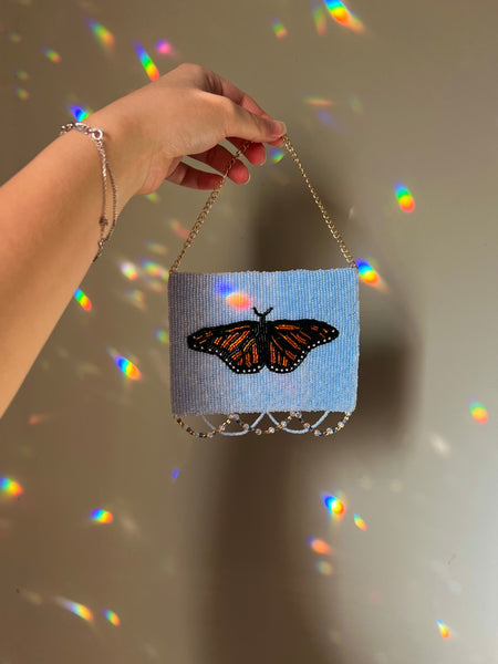 Beaded Monarch Wall Hanging