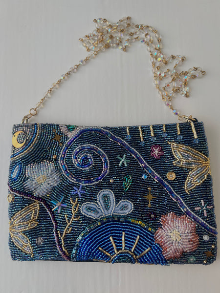 Midnight Sky Beaded Purse